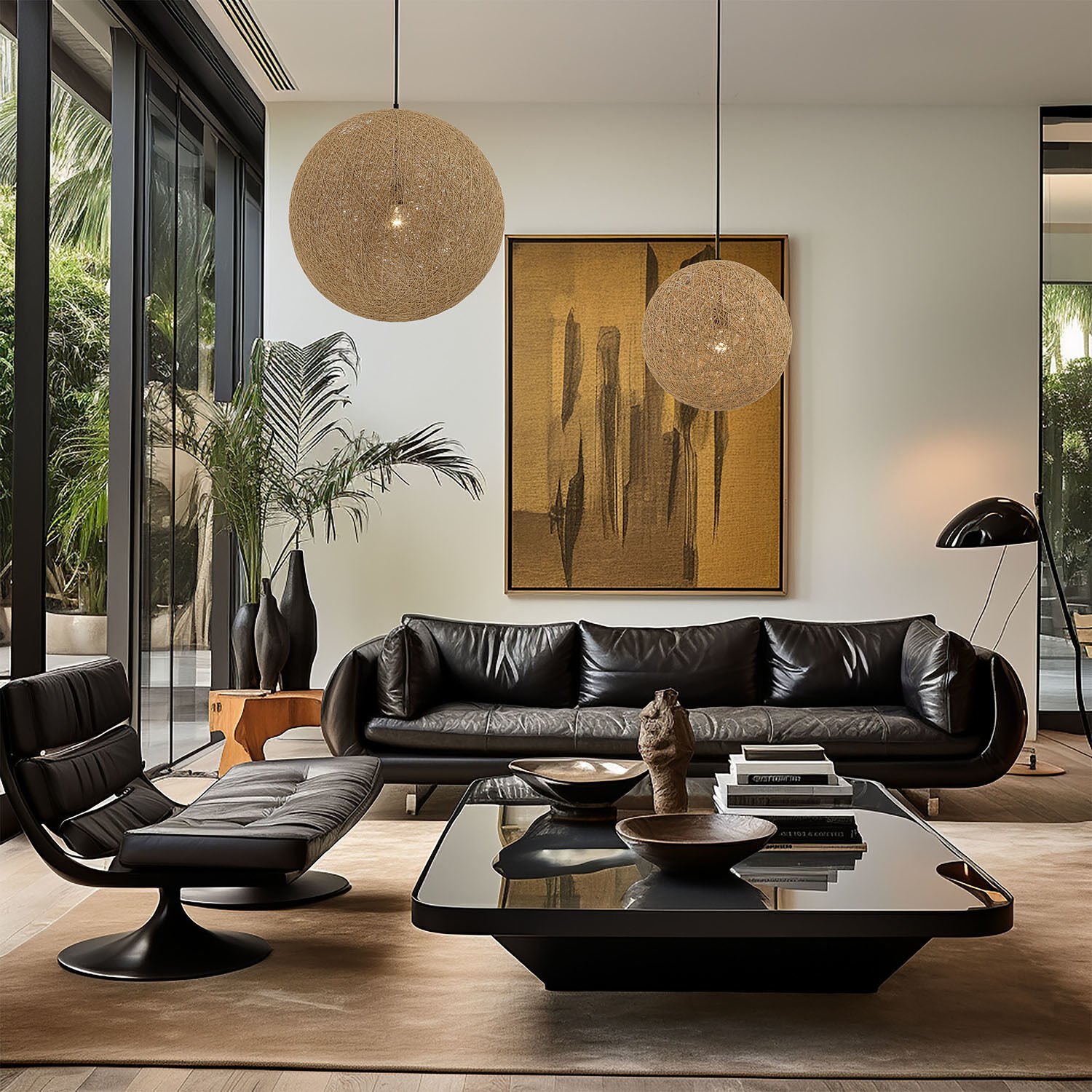 Entwined 1 Light 24 inch Coal Pendant Ceiling Light